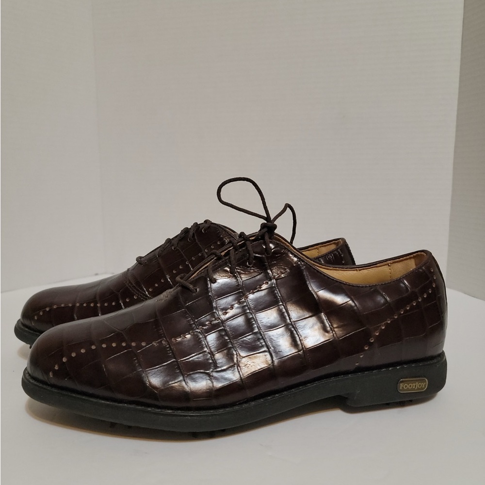FootJoy Europa leather golf shoes dark brown, size 8.5 women